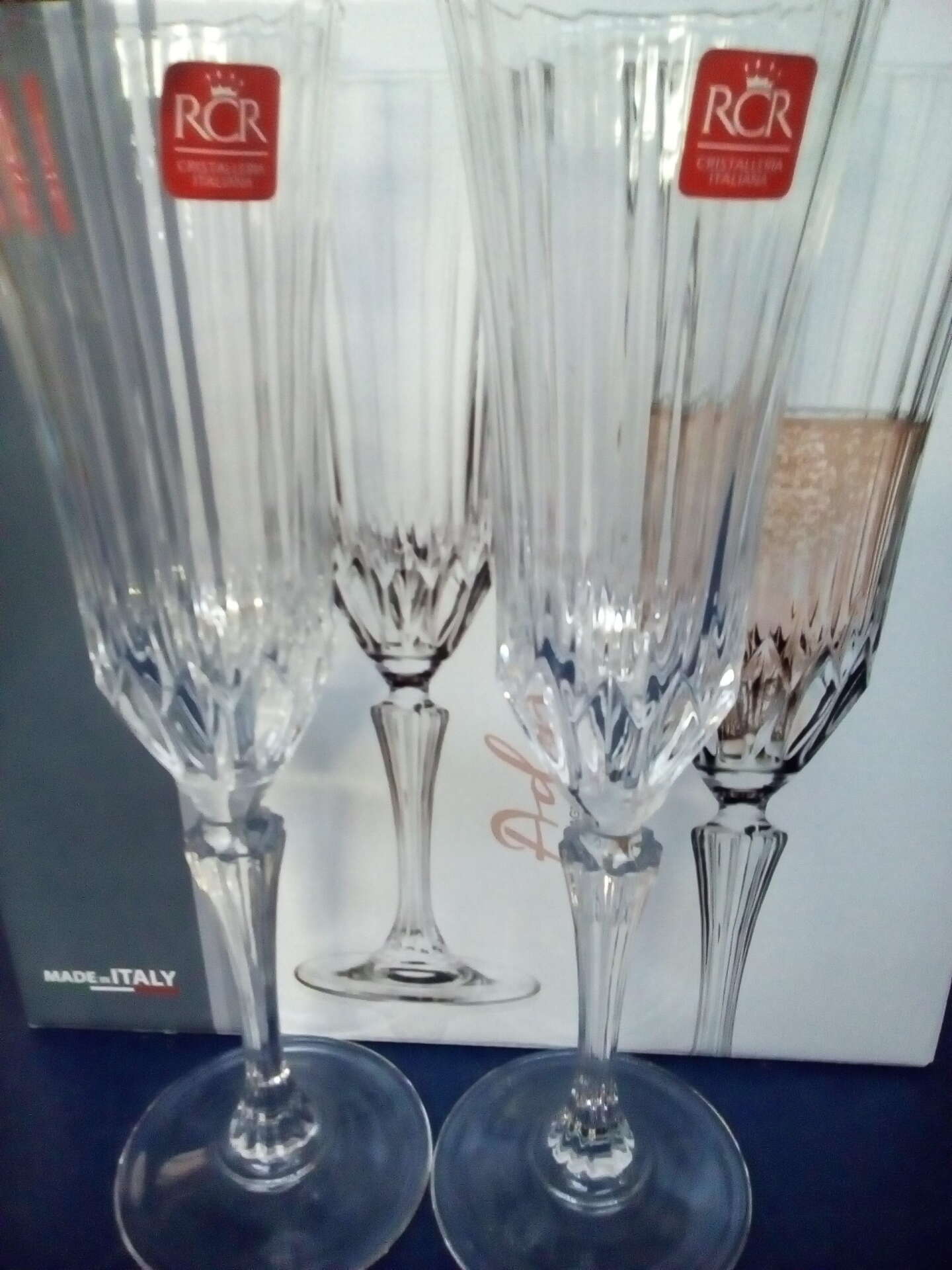 Kristály pezsgős pohár készlet Adagio 6 * 18 cl