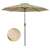 Timeless Tools large tilting patio umbrella in khaki color, water resistant fabric