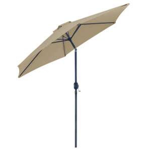 Timeless Tools large tilting patio umbrella in khaki color - Garden Furniture