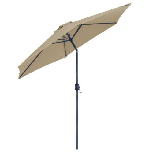 Timeless Tools large tilting patio umbrella in khaki color