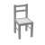 New Baby Prima gyerek fa Asztal székekkel #szürke 33775432}