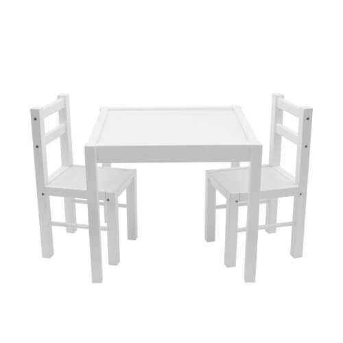 New Baby Prima gyerek fa Asztal székekkel #fehér 33775436