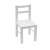 New Baby Prima gyerek fa Asztal székekkel #fehér 33775436}