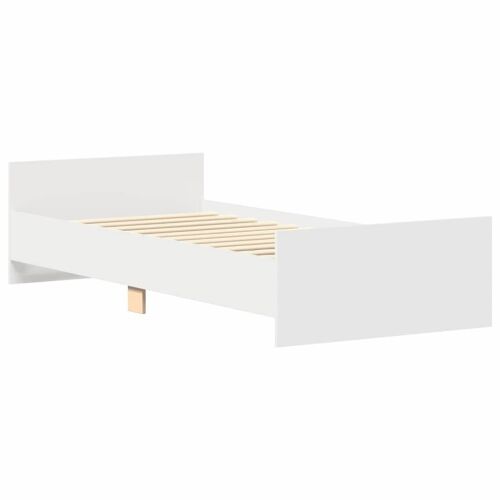 vidaXL Fehér Fa Ágykeret - 100x200 cm 172287543 - Ágykeret