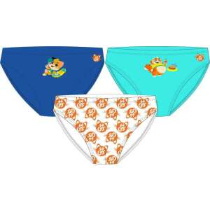 3er Pack 44 Cats Jungen Unterwäsche, mit blauem, türkisfarbenem und weißem Design mit orangefarbenen Katzenfiguren - Babys & Toddler