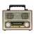 SAL RRT 3B Retro táskarádió és multimédia lejátszó, elülső nézet