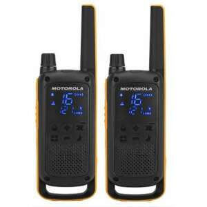 Motorola Talkabout T82 Extreme Walkie-Talkies, schwarz und gelb, mit blauem Hintergrundbeleuchtetem Display - Motorola Walkie-Talkie
