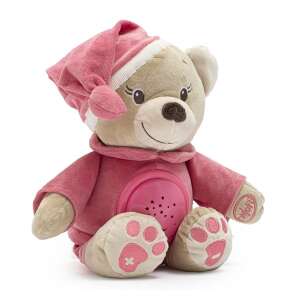 Plüss szundibarát maci projektorral Baby Mix rózsaszín 86590955 Fejlesztő játékok babáknak - Fényeffekt - Lány
