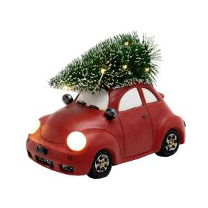 Home kdca11 kerámia figura, piroskisautó fenyővel - KDCA 11