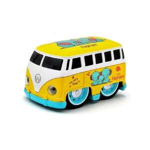 Transporter T1 játék kisbusz elefántos mintával – lendkerekes sárga busz fémből – 8 x 5 x 5 cm (BBLPJ) 86594257 "Minnie"  Játék autók