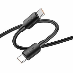 Kabel USB-C do USB-C HOCO, szybkie ładowanie 100W, 1m czarny - Kabel USB