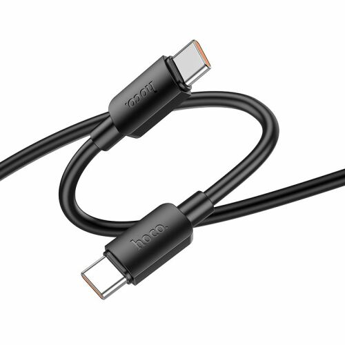 Cablu HOCO USB-C la USB-C, încărcare rapidă 100W, 1m negru
