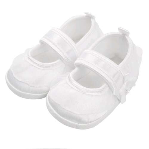 Baba kislányos cipő New Baby szatén fehér 6-12 h 33777388