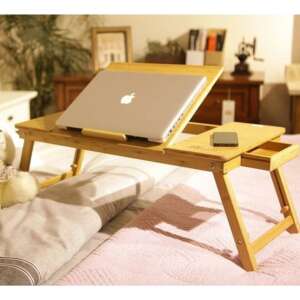 Összecsukható bambusz laptop asztal - akár 17"-os laptopok számára 86685523 