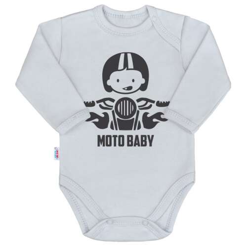 Body nyomtatott mintával New Baby Moto baby szürke 33778763