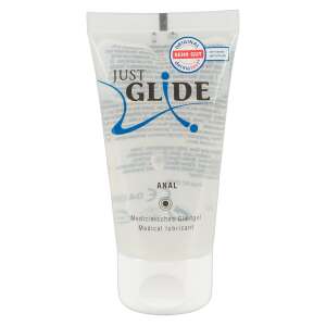 Just Glide Anal Gleitgel, 50ml, Medizinisch Gleitgel, Wasserbasiert, Vegan, Dermatologisch Getestet - Gleitmittel für den Intimbereich
