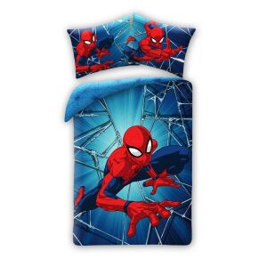 Posteľná bielizeň Spiderman 140x200 cm, detská obliečka na prikrývku a obliečka na vankúš - Nonbrand Posteľné prádlo - pre mládež a dospelých