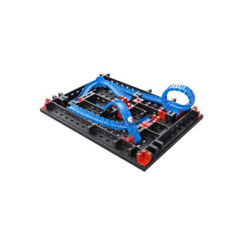 Fischertechnik Advanced Labyrinth 81 piece construction set, showing a built model with a ball track
