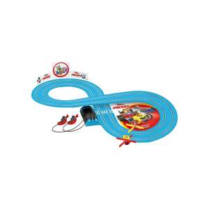 Carrera First Mickey Mouse versenypálya szett 2 autóval, kék pálya, Mickey Mouse karakterek - Carrera