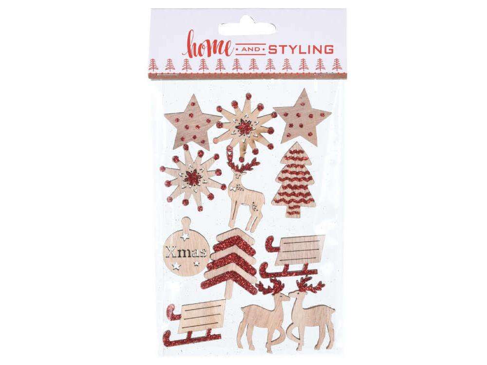 Home Styling - Weihnachtsbaumschmuck - Selbstklebend - 12 Stk.
