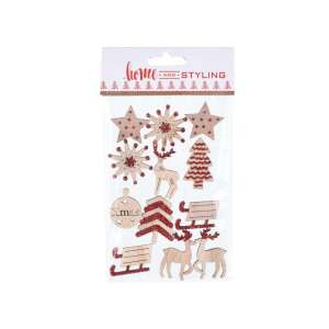 Home Styling - Decorațiuni de brad de Crăciun - Autoadezive - 12 buc 86770206 - Crăciun