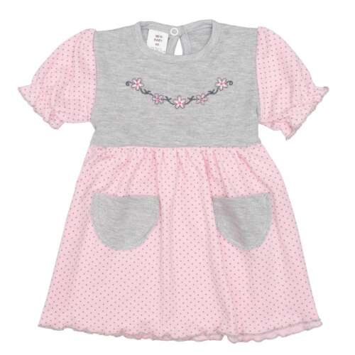 Baba ruha New Baby Summer dress rózsaszín-szürke 33780011