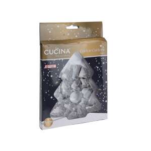 La Cucina karácsonyi sütemény kiszúrók, 16 darabos szett, fenyőfa formában - Sütemény kiszúró