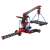 Stavebnica Fischertechnik Profi Pneumatický výkon, zostavený model žeriavu, červená a čierna