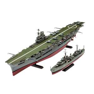 Revell HMS Ark Royal Flugzeugträger Modellbausatz, Maßstab 1:720 - Revell