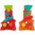 Two sand mill toys for kids, red and orange, 42 cm