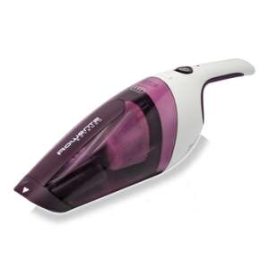 Rowenta Extenso AC232001 cordless handheld vacuum cleaner, purple and white, for cleaning car interiors, furniture, and other small spaces - Handheld vacuum