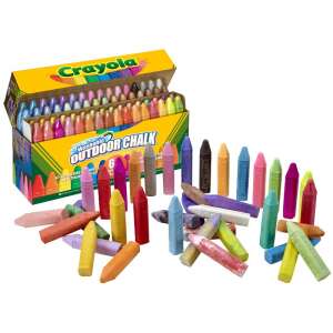Crayola lemosható aszfaltkréta szett - Vegyes színek (64 db / csomag)