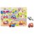 Drevené puzzle Tooky Toy s 9 vozidlami