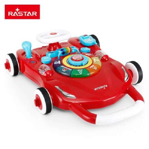 Rastar 3-in-1 Musik-Gehwagen, rot, Lauflernwagen, Lerngehwagen, Babyspielzeug, Kleinkindspielzeug, Entwicklungsspielzeug, Aktivitäts-Gehwagen, Schiebe-Gehwagen, Musik-Gehwagen, Gehwagen mit Licht, Gehwagen mit Lenkrad