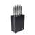 Gerlach Modern Messerblock, schwarz, 5-teilig