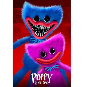 Halantex Poppy Playtime Huggy Wuggy és Missy Kissy takaró (130 x 170 cm) 86794587 Pléd