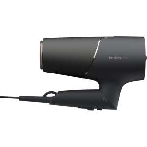 Philips BHD538/30 hair dryer, black, side view - Hair dryer