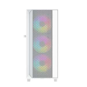 Gembird Fornax 4000 ARGB Computergehäuse, weiß, Vorderansicht - Computergehäuse