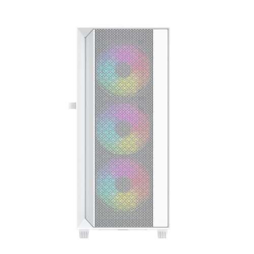 Компютърен корпус Gembird Fornax 4000 ARGB, бял, преден изглед