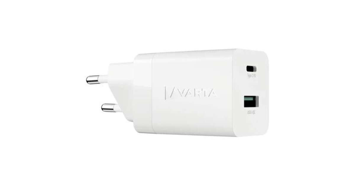 Varta Speed ?1x USB-A / 1x USB Type-C încărcător de rețea - Alb (38W) (57955101111) 134194163
