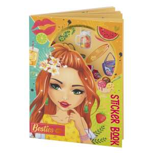 Album cu autocolante Besties cu tematică de vară, dimensiune A5, 8 coli de autocolante incluse - Grafix