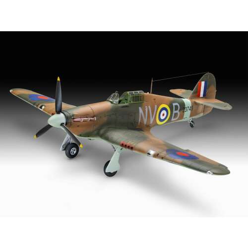 Revell Hawker Hurricane Mk IIB 1:32 méretarányú műanyag modell készlet, összeszerelve és festett