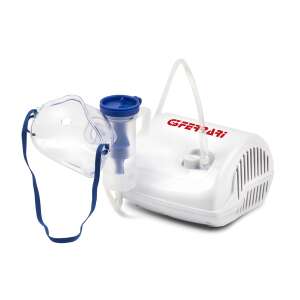 Nebulizator kompresorowy G3 Ferrari G30056, biały, z maską dla dorosłych, ustnikiem i akcesoriami - Inhalator