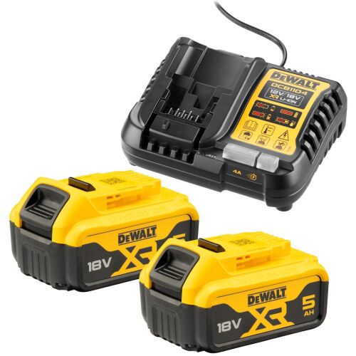 DEWALT ŁADOWARKA DCB1104 +2x5,0Ah DCB1104P2