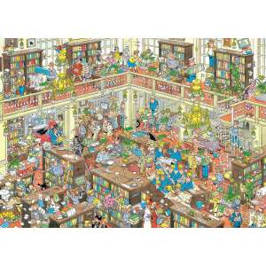 Jumbo Könyvtár - 1000 darabos puzzle 86811308 Puzzle - Emberek - Épület