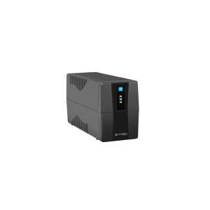 Armac Home 650E LED V2 650VA / 390W Vonalinteraktív UPS, fekete, ferde nézet - Armac
