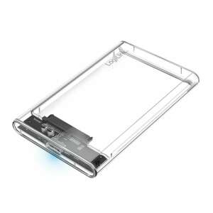 LogiLink UA0409 2.5" USB 3.0 External HDD/SSD enclosure - Transparent
