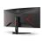 AOC CU34G2XE/BK 34-inch Curved Gaming Monitor, rear angled view