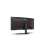 AOC CU34G2XE/BK 34 inch curved gaming monitor, back view, black