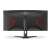AOC CU34G2XE/BK 34 inch curved gaming monitor, back view, black